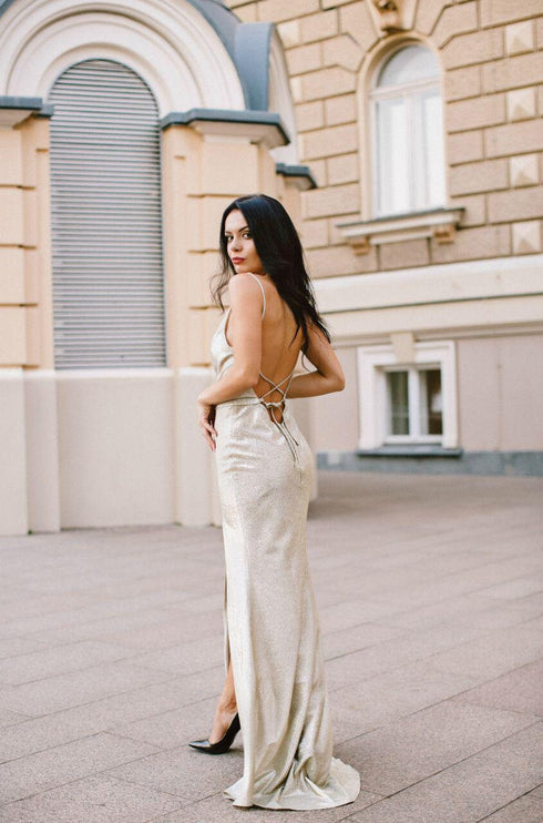 Sparkly dress Long evening Ball gown